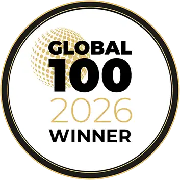 100 Global Winner Logo
